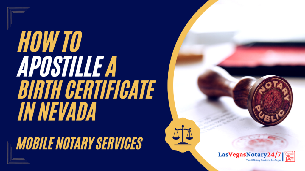 how to apostille a birth certificate