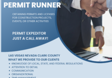 Las Vegas Permit Runner Las Vegas Permit Runner Obtaining permits and licenses for construction projects, events, or other activities that require governmental authorization